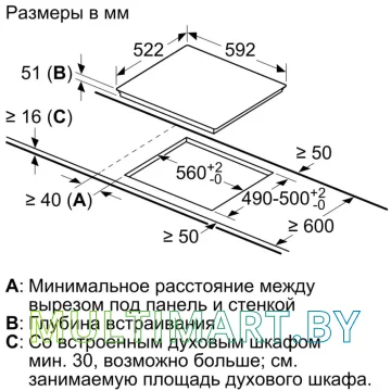 Индукционная варочная панель Bosch PUG611AA5E картинка 8